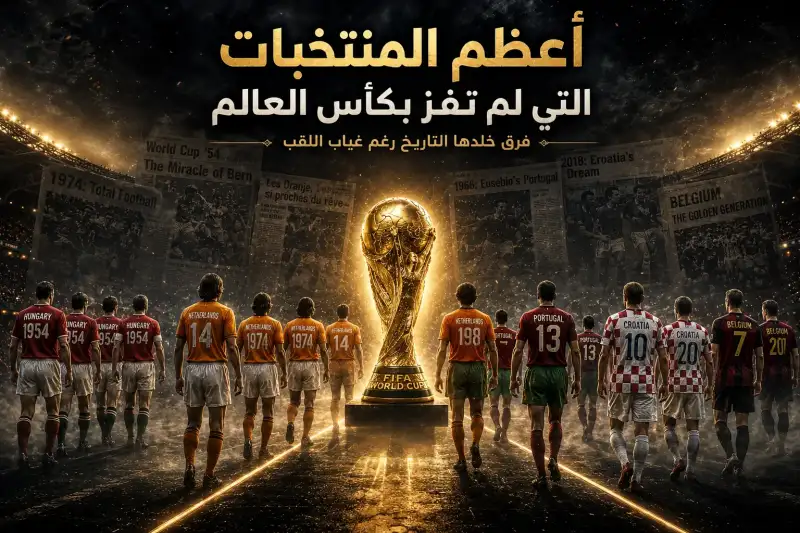 أعظم المنتخبات التي لم تفز بكأس العالم