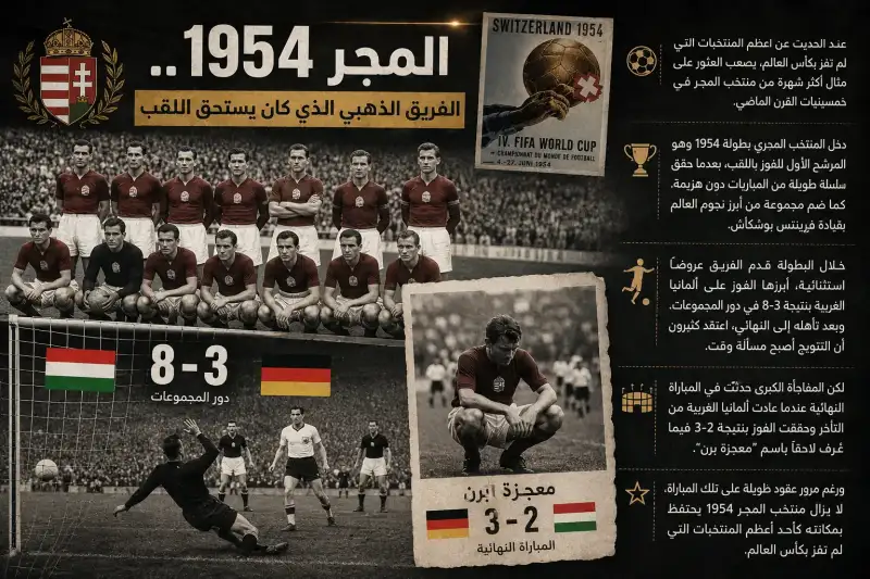 أعظم المنتخبات التي لم تفز بكأس العالم