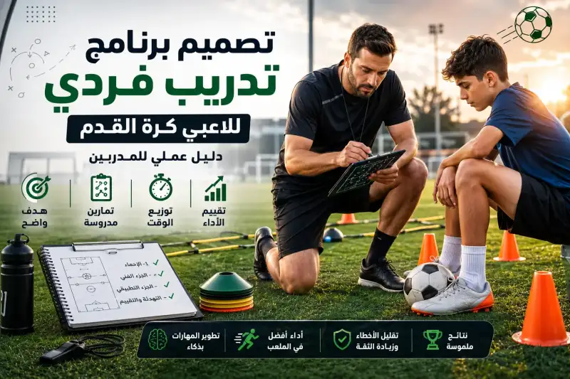 كيفية تصميم برنامج تدريب فردي للاعبي كرة القدم خطوة بخطوة