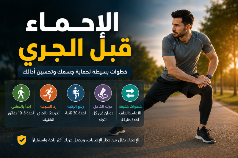 الإحماء قبل الجري