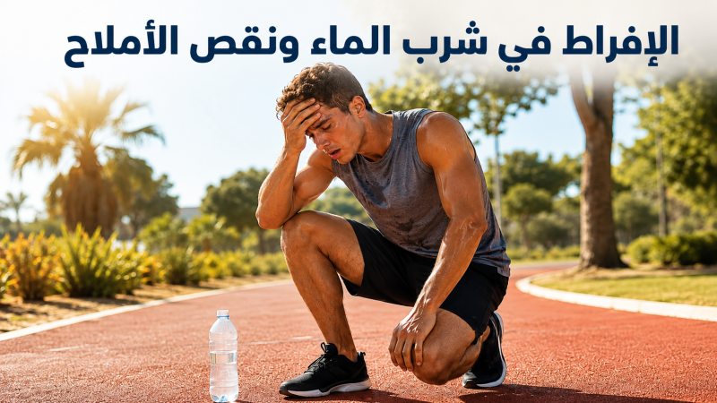 الإفراط في شرب الماء ونقص الأملاح