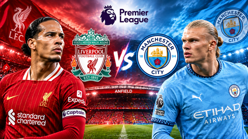 مباراة ليفربول ومانشستر سيتي.. قمة نارية في الدوري الإنجليزي الممتاز